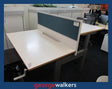 PR5799  White Zenith 6 Man Pod Desk - George Walkers Office Furniture Megastore