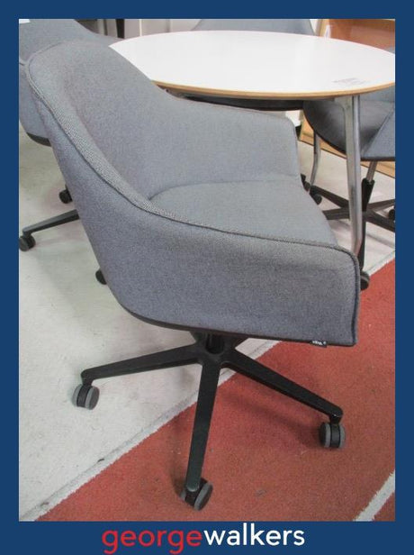 PR5800  Grey Vitra Tub Chair - George Walkers Office Furniture Megastore