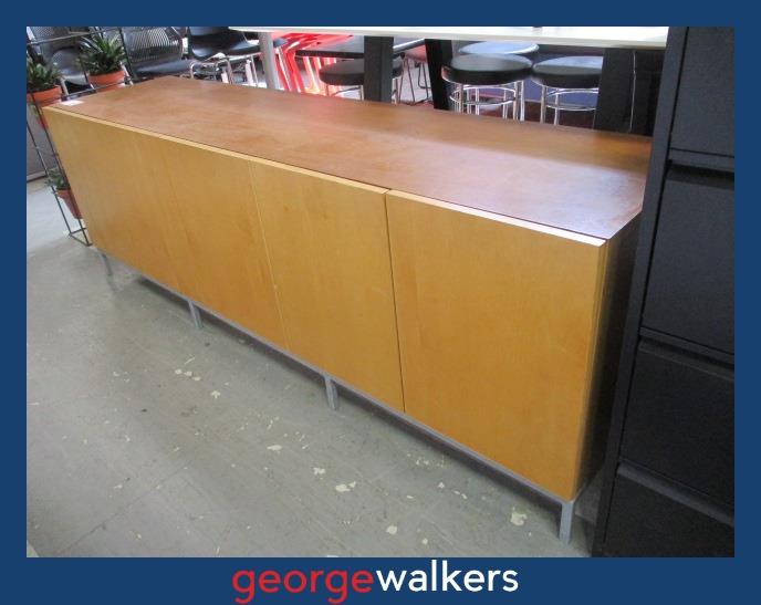 Credenza - Large boardroom - 5 door - Timber grain - PR6992
