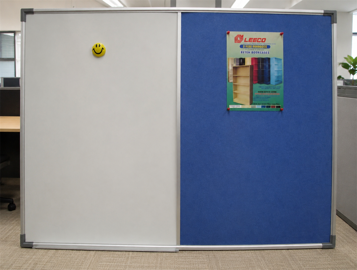 Pinboard/Whiteboard - 1800 x 900mm - Blue - N80298