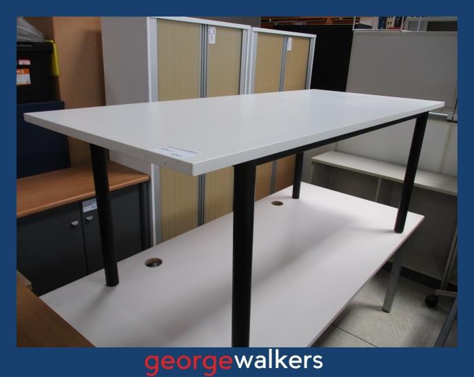 PR5641 - White  Meeting Table - George Walkers Office Furniture Megastore