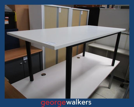PR5641 - White  Meeting Table - George Walkers Office Furniture Megastore