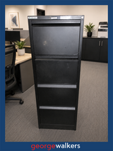 4 Drawer Filing Cabinet Europlan Precision Black