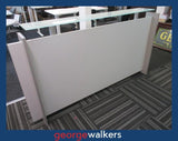 PR6368  Silver Strata Reception Desk - George Walkers Office Furniture Megastore