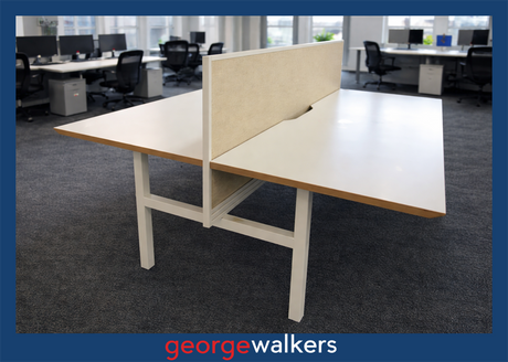 PR5639 - White  Pod Station - George Walkers Office Furniture Megastore