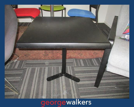 PR6197  Black  Fibreglass Top Table - George Walkers Office Furniture Megastore