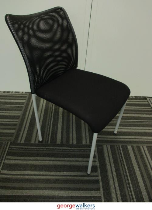 PR5665 - Black Stackable Meeting Chair - George Walkers Office Furniture Megastore
