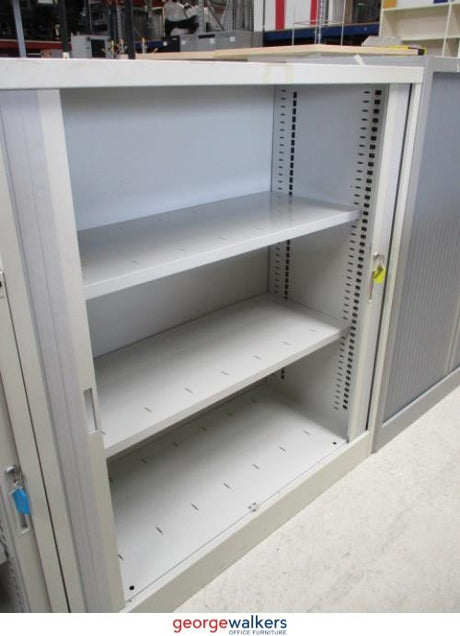 PR5543 - Grey  Tambour - George Walkers Office Furniture Megastore