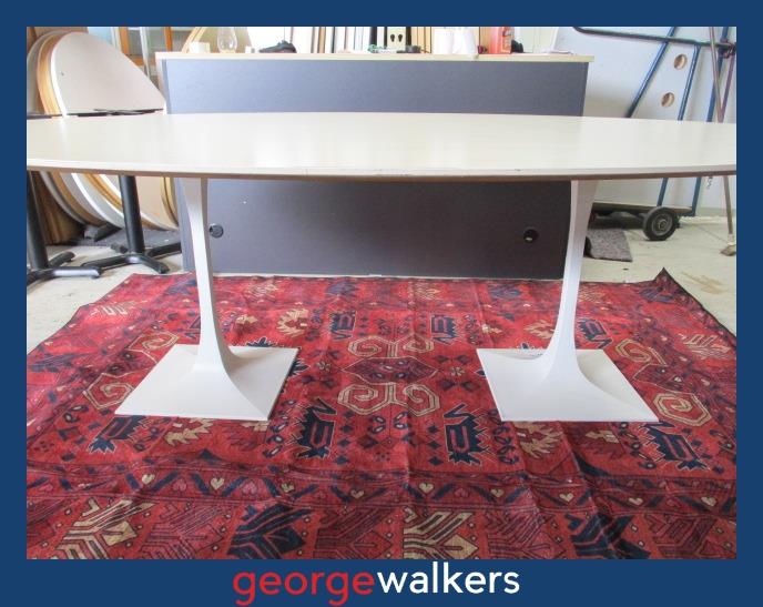 PR6268  Maple Gaber Oval Boardroom Meeting Table 1.8M - George Walkers Office Furniture Megastore