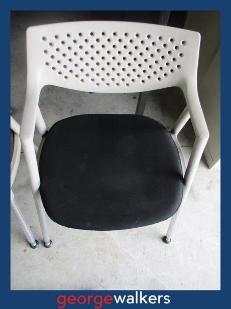 CHAIRS – SET OF 3 – VITRA VISAVIS – RRP $800+ EACH – PR6919 - George Walkers Office Furniture Megastore