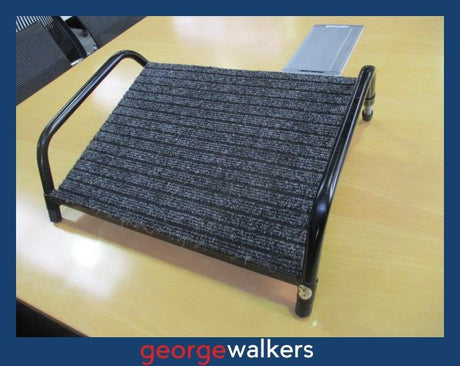 VL99  Black  Large Flute Footrest - George Walkers Office Furniture Megastore