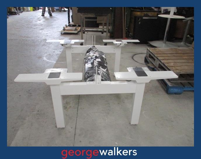VL1  Maple  2 Person Electric Height Adjustable Pod Desk 1.8M - George Walkers Office Furniture Megastore