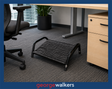 VL100  Black  Fluteline Footrest - George Walkers Office Furniture Megastore