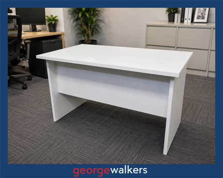 Desk 1.2M White Melteca - George Walkers Office Furniture Megastore