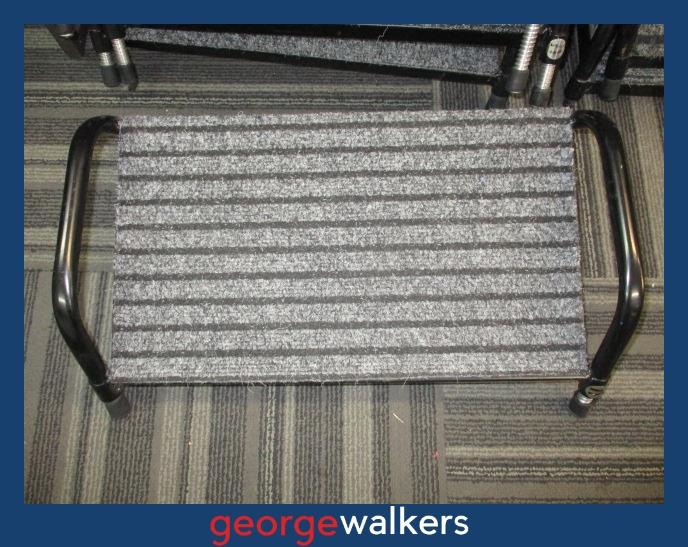 MI07001 - Grey Mix Medium Footrest - George Walkers Office Furniture Megastore