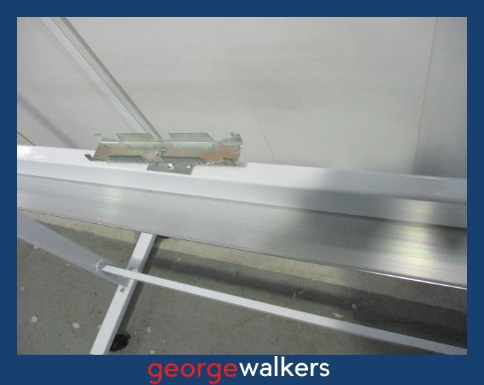 PR6039  White  Metal Whiteboard Stand - George Walkers Office Furniture Megastore