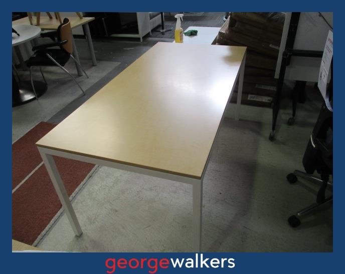 PR6030 Maple  Straight Desk - George Walkers Office Furniture Megastore