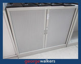 PR6115  Grey  Metal Tambour Cabinet
