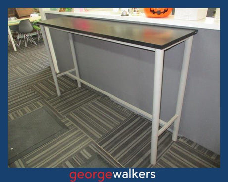PR6386  Black  Bar Leaner - George Walkers Office Furniture Megastore