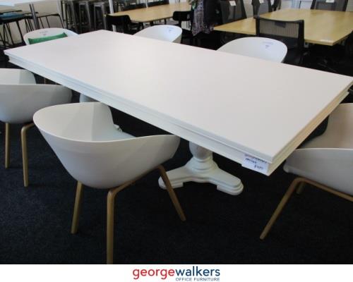 PR5749 - White  Boardroom Meeting Table - George Walkers Office Furniture Megastore