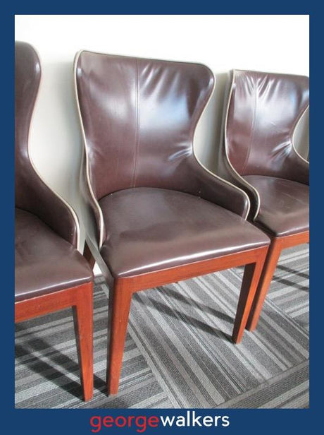 CHAIR – ACCENT – BROWN – MODERN MID CENTURY – PR6823 - George Walkers Office Furniture Megastore