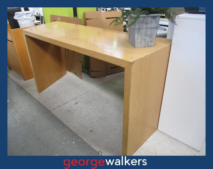 PR5877  Oak Woodgrain  Veneer Reception Counter - George Walkers Office Furniture Megastore