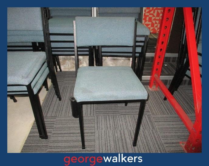 PR6007 Teal Stackable Lecture Training Chair