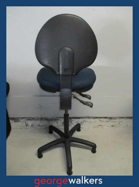 PR6112  Blue Damba High Rise Office Chair - George Walkers Office Furniture Megastore