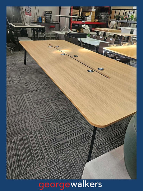 VL4  Touchdown Table 3.6m - George Walkers Office Furniture Megastore