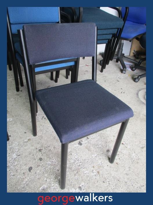 Reception chair – Visitor chair – Navy blue – Commercial – PR7017