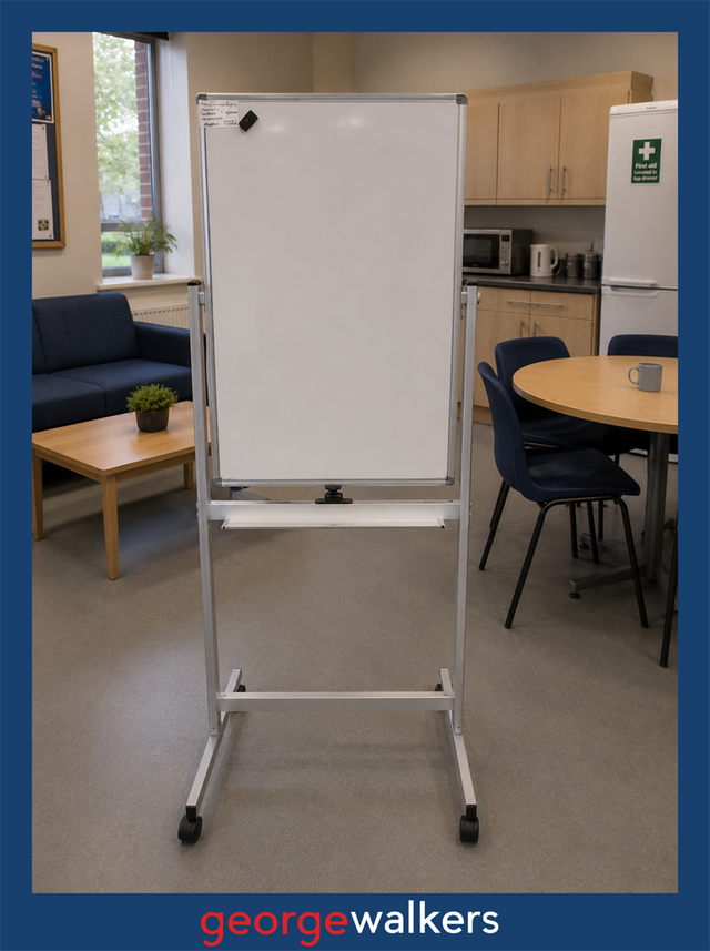 PR6748    Whiteboard on Stand - George Walkers Office Furniture Megastore