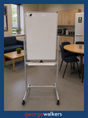 PR6748    Whiteboard on Stand - George Walkers Office Furniture Megastore