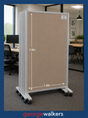 Divider - Mobile Display - 1500 x 1200mm - Beige - N80559 - George Walkers Office Furniture Megastore