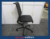 PR5992  Black Steelcase Office Chair - George Walkers Office Furniture Megastore