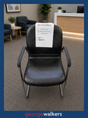 PR6736  Black Leather  Commercial Visitor Chair - George Walkers Office Furniture Megastore
