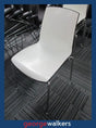 PR5523 - Black/White  Stackable Chair - George Walkers Office Furniture Megastore