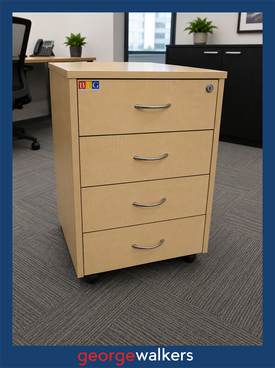 Maple Melteca BFG 4 Drawer Mobile