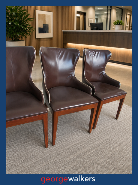 CHAIR – ACCENT – BROWN – MODERN MID CENTURY – PR6823 - George Walkers Office Furniture Megastore