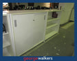 PR6017  White  Storage Cupboard & Shelving - George Walkers Office Furniture Megastore