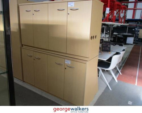 PR5737A - Maple  Credenza Cupboard - George Walkers Office Furniture Megastore