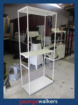 SHELVING – DISPLAY UNIT – HANGING RAIL – WHITE – PR6932