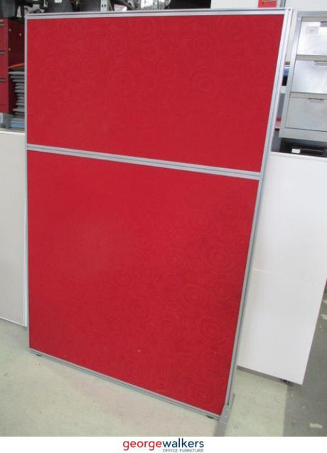 PR5275 - Red Free Standing Partition - George Walkers Office Furniture Megastore