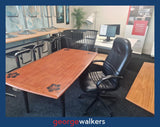PR6548 Pacific-Inspired Mahogany Executive & Meeting Set - George Walkers Office Furniture Megastore