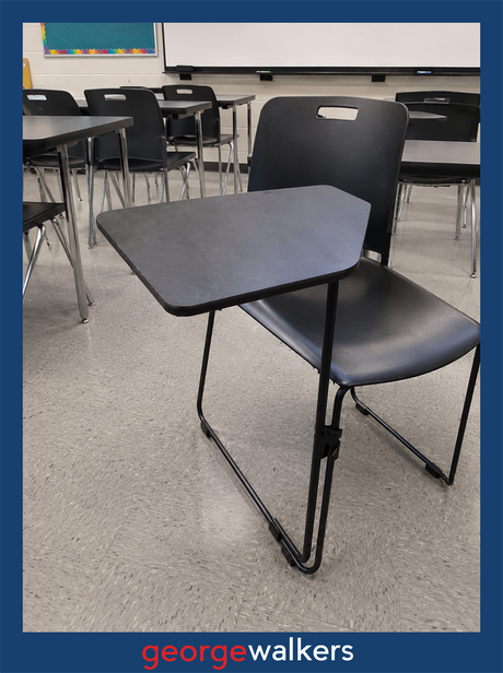 PR6751  Black ENEA Folding Tablet Arm - George Walkers Office Furniture Megastore