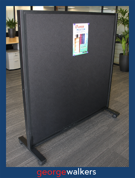 Partition  - Display board -  1200 x 1200mm - Black - N80565 - George Walkers Office Furniture Megastore