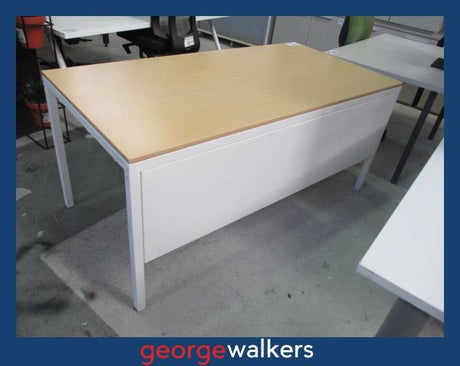 PR6703  Maple  Reception Desk 1.6M - George Walkers Office Furniture Megastore