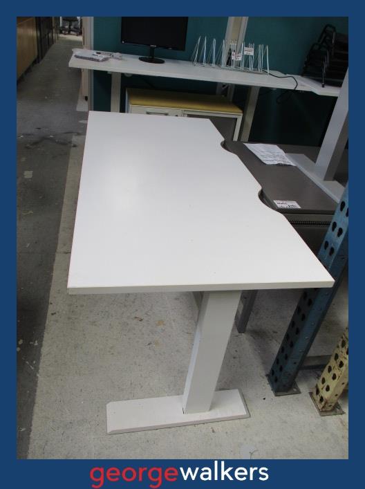 Desk - Commercial - White melteca - 1.6m - PR6993