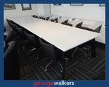 BOARDROOM TABLE – COMMERCIAL – WHITE – 5000 x 1200MM – PR6815