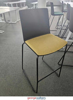 Chair - Barstool - w/ Back Support - Yellow