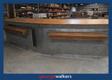 PR6519  Concrete  4M  Reception Counter - George Walkers Office Furniture Megastore
